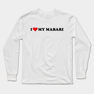 I Love My Mabari [Black Long Sleeve T-Shirt